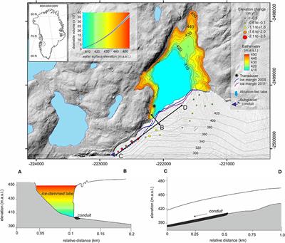 Ice-Dammed Lake Drainage Evolution at Russell Glacier, West Greenland